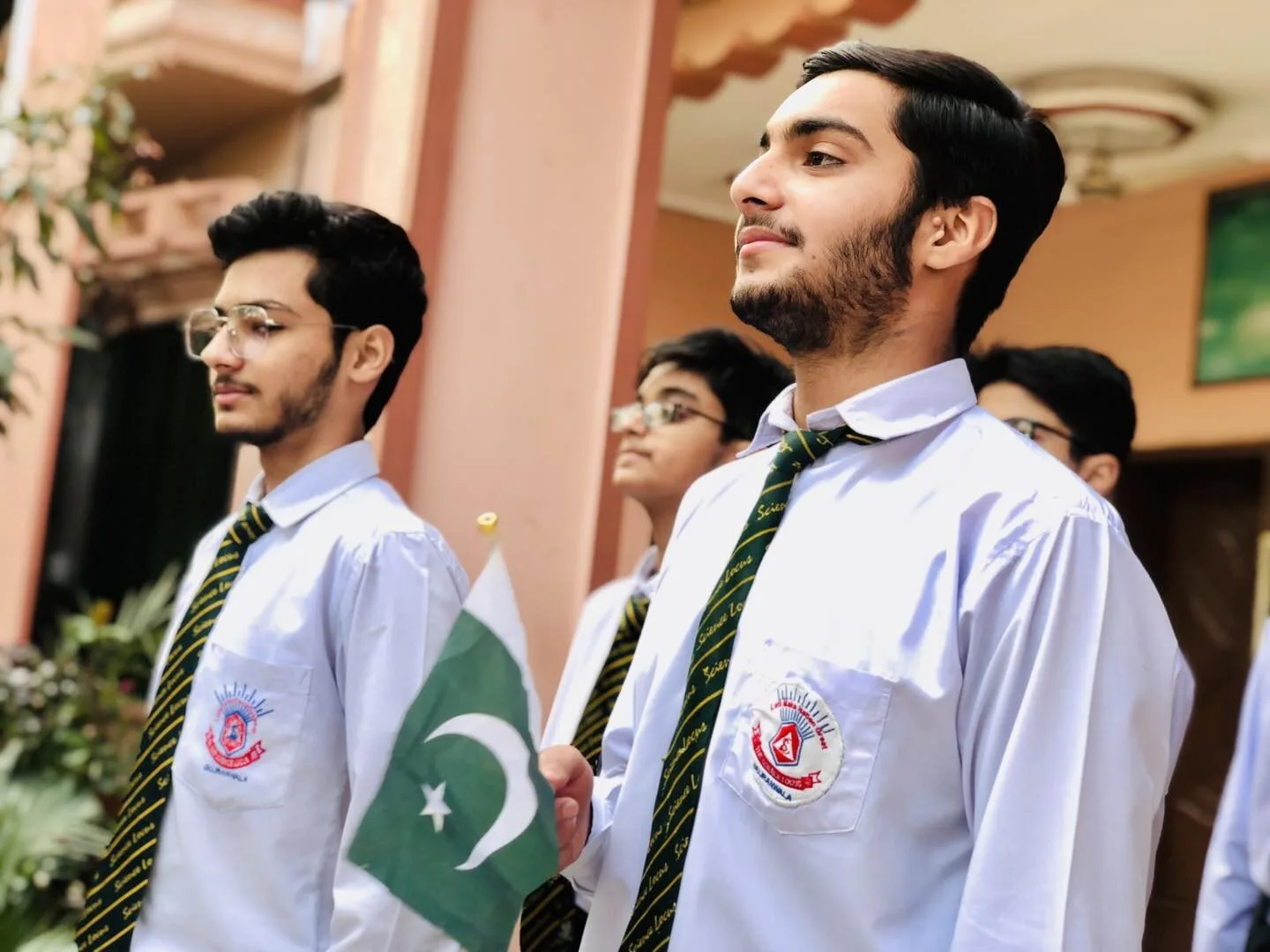 Home - Students Standing - Science Locus School Playgroup To Matric Education